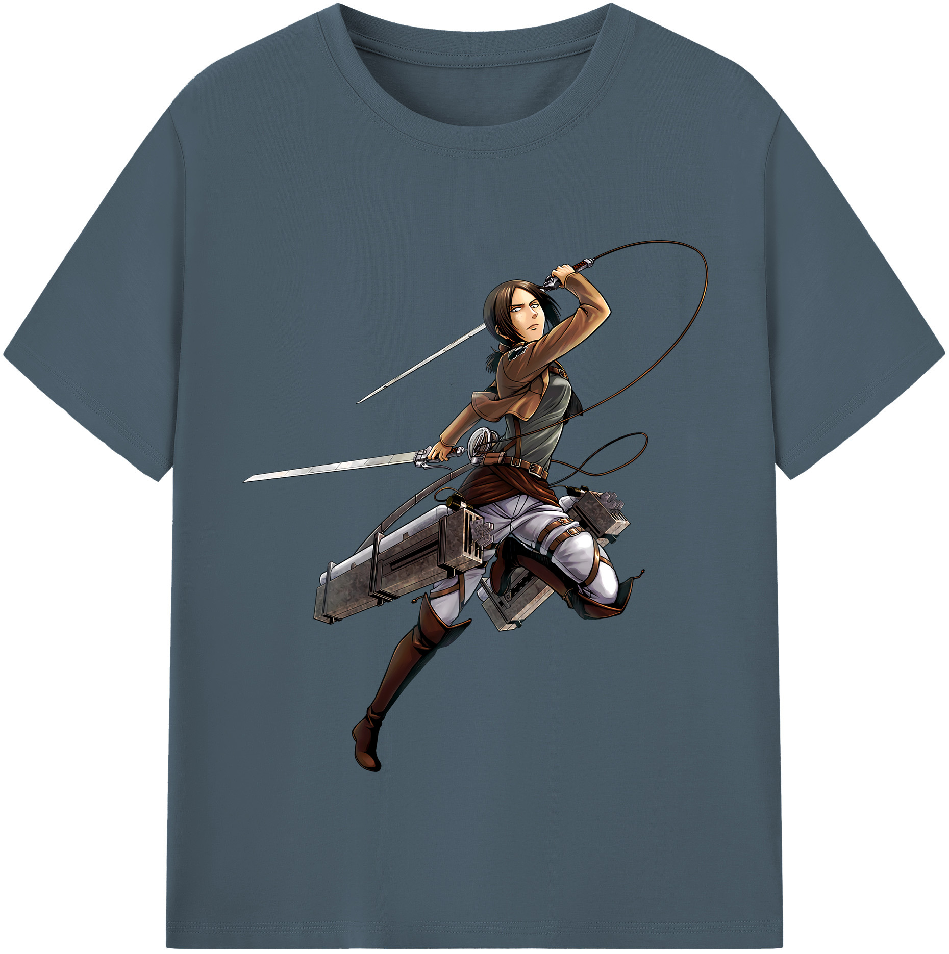 （画像用） 進撃の巨人 Attack on Titan 綿100％半袖Tシャツ（フロントプリント）